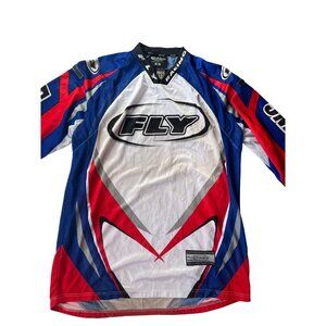Fly Racing Men's Red and Blue Jersey